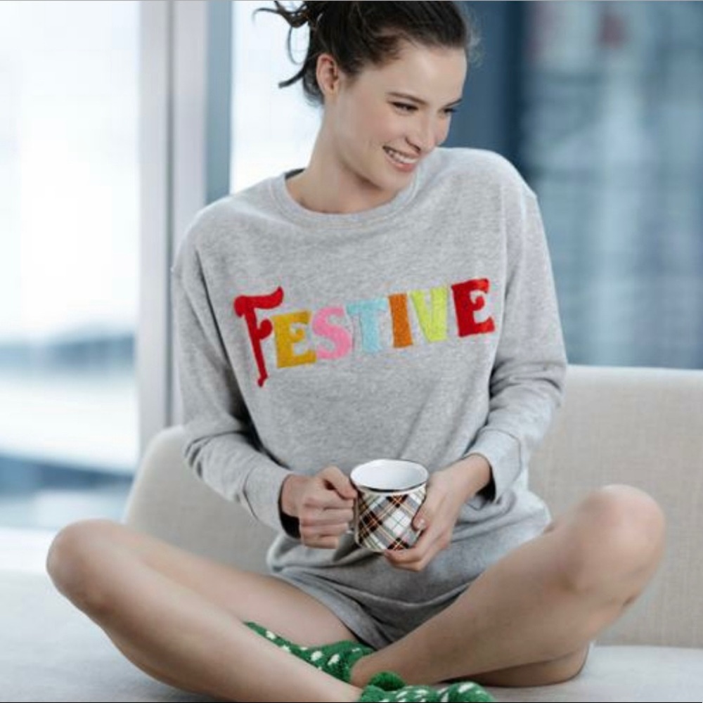 Shiraleah “Festive” Multi Color Crewneck Sweatshirt (sizes M & L) - Picture 2 of 6